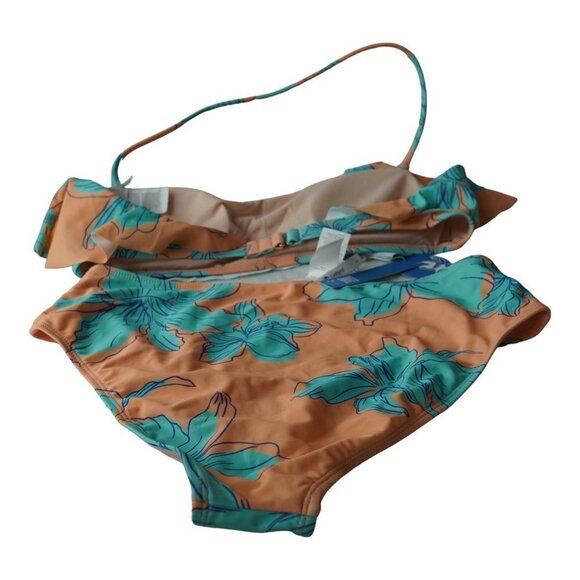 NWT Cupshe Bikini Blooming Flowers Bandeau‎ Bikini Set Sz L - Picture 9 of 14